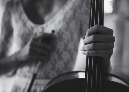Wandkunst-Pause für das Cello