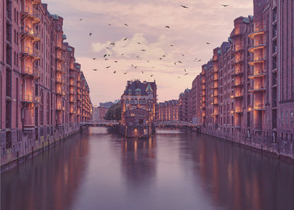 Wandbild – Stadt der Lagerhäuser