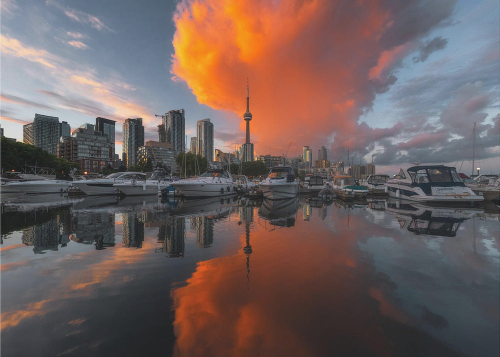 Wandbild Burn in Toronto Leinwandbild