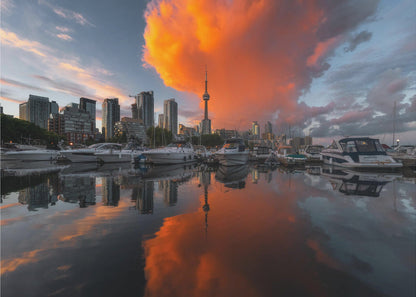 Wandbild Burn in Toronto Leinwandbild