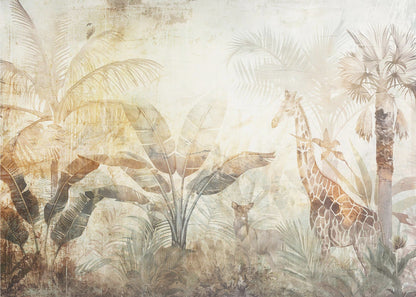 Wandbilder Dschungelblätter Kunstillustration Wandbild 06