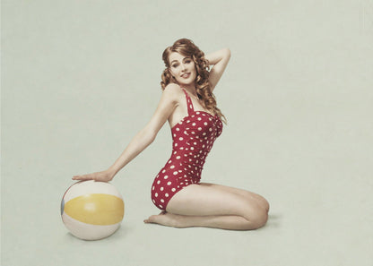 Wandbild Strand Pin-up
