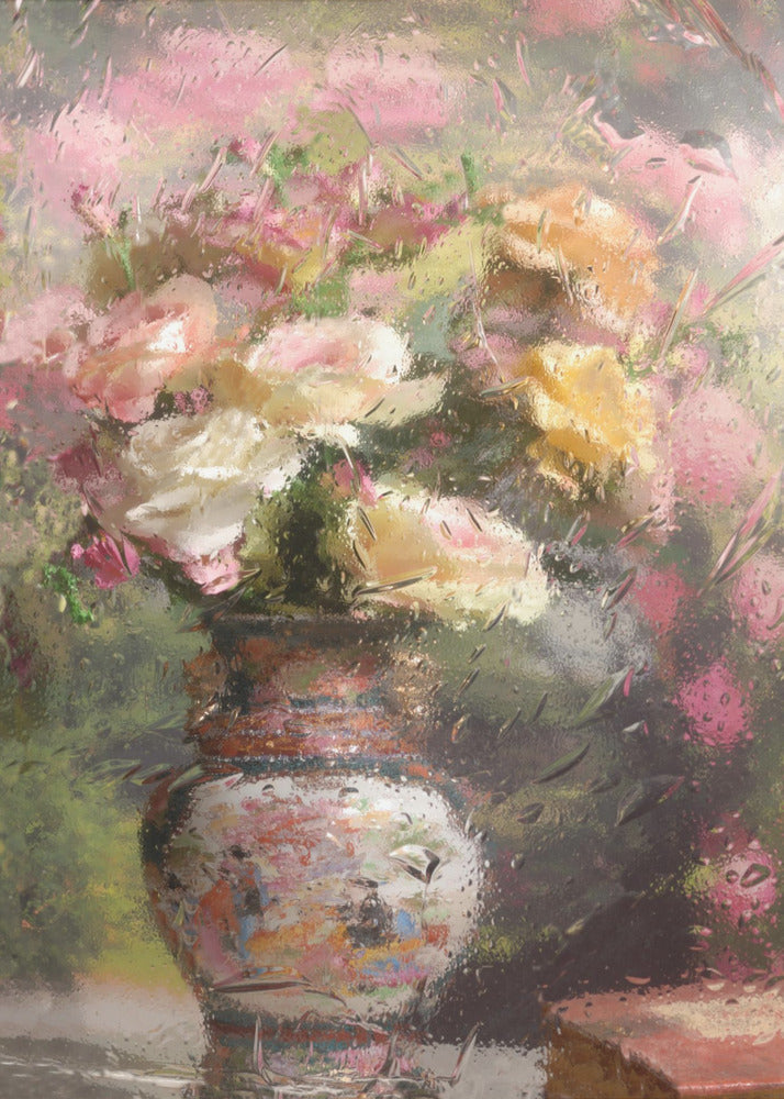 Wandbild Stillleben mit Blumen