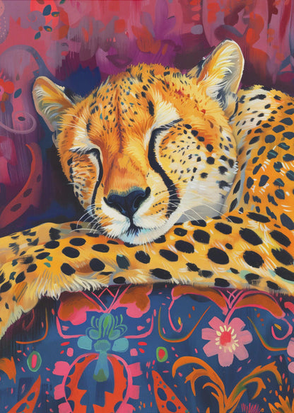 Wandbild Ruhender Gepard