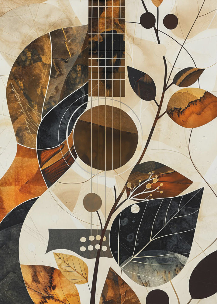 Musik Gitarren Collage (1) Leinwandbild