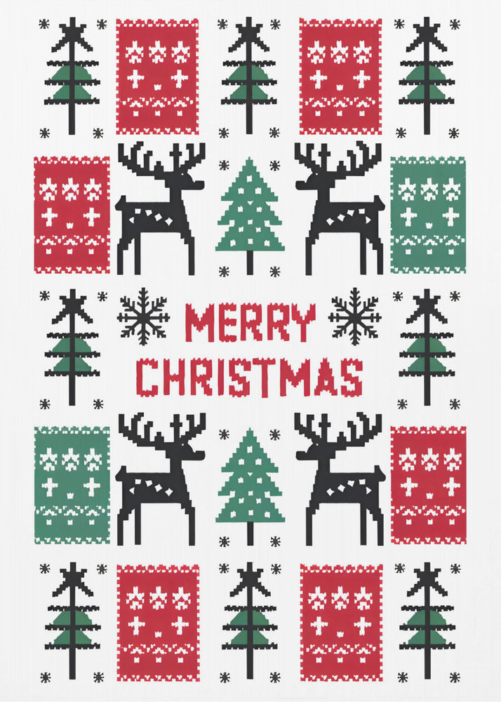 Wandbild Frohe Weihnachten Leinwanddruck