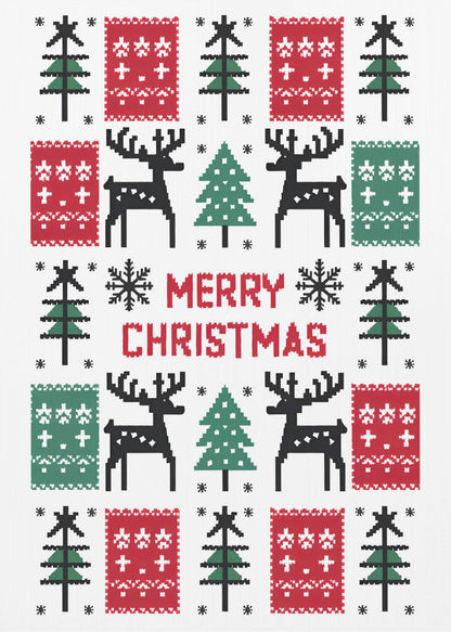 Wandbild Frohe Weihnachten Leinwanddruck