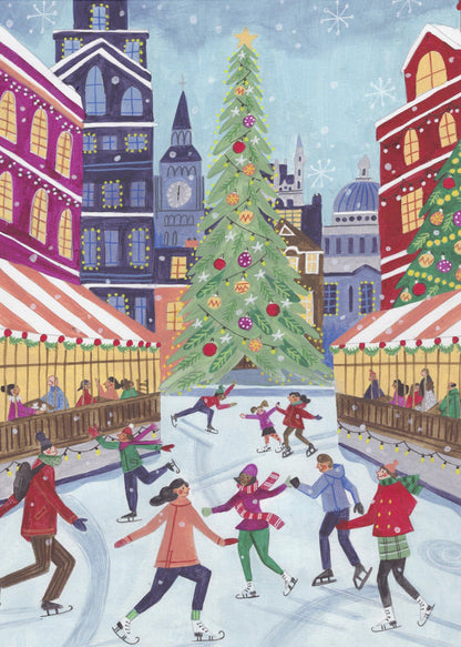 Leinwandbild Wandkunst Skating in London