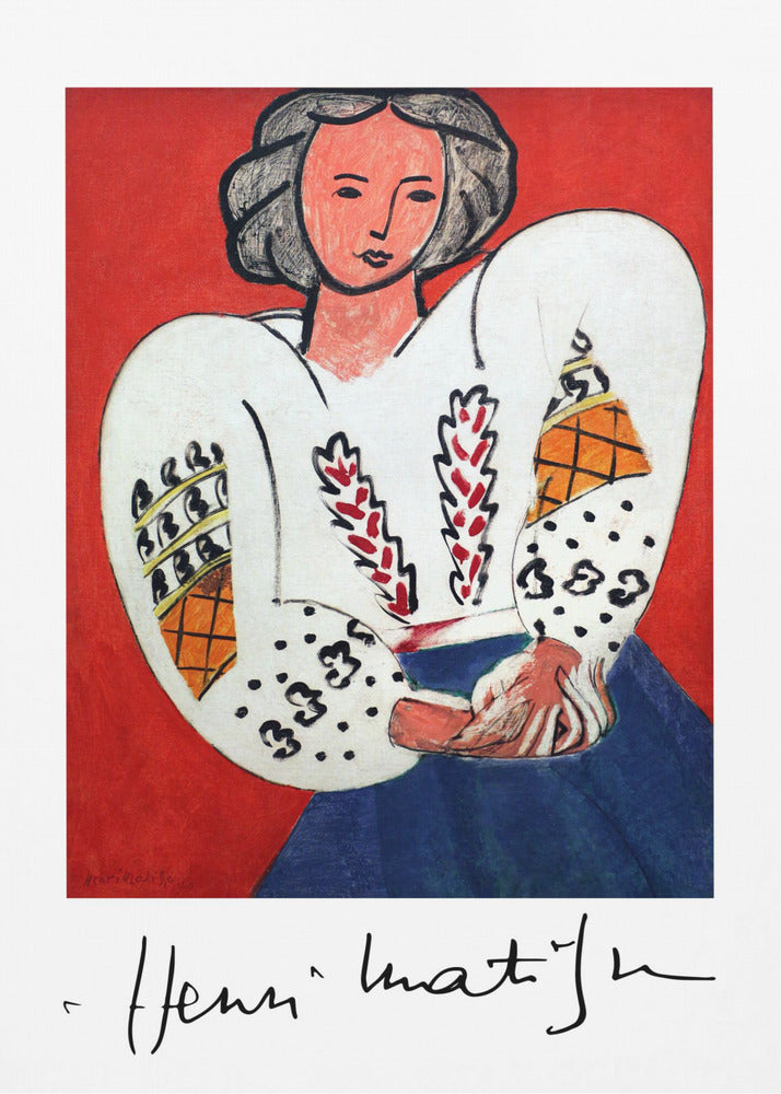 Wandbild Henri Matisse, La Camicetta Romena, 1940