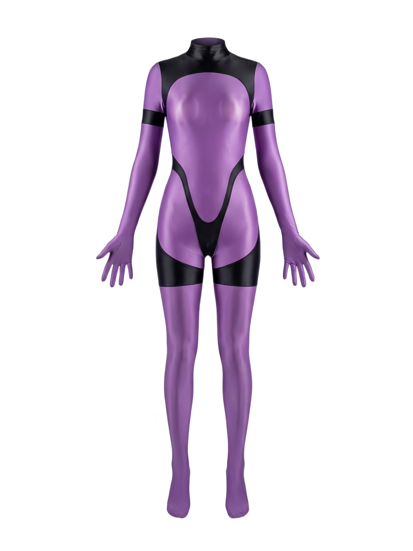 Anime Sci-fi Spandex Swimwear Racing Suit Full Bodysuit Zentai with Crotch Zipper