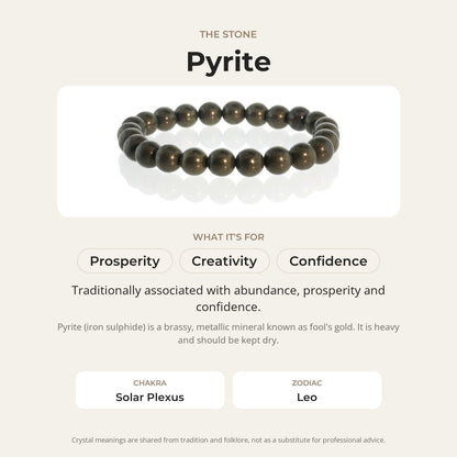 Pyrite Round Bracelet