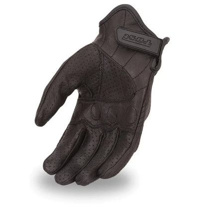 Men's Premium Perforated Goatskin Motorcycle Gloves