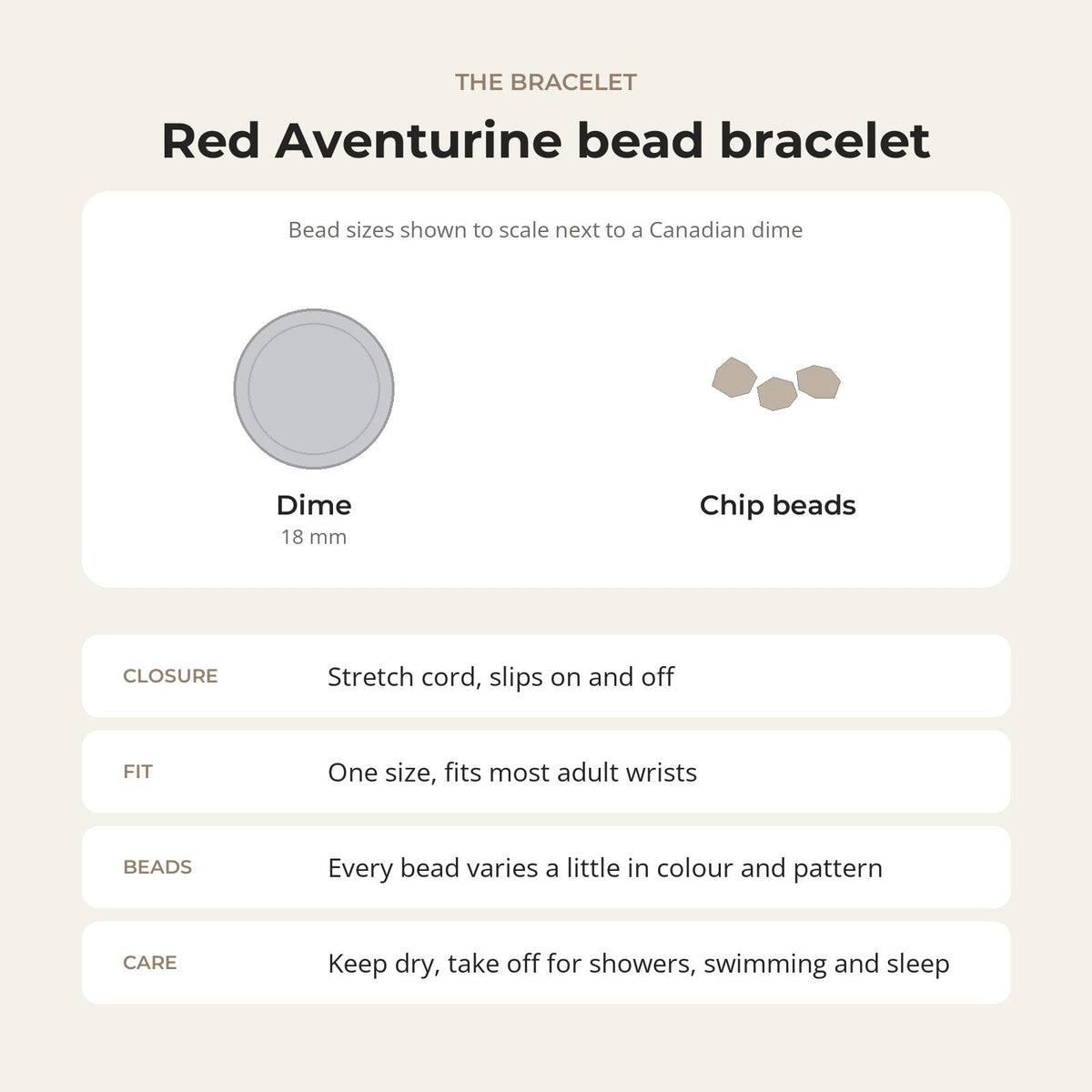 Red Aventurine Chip Bracelet