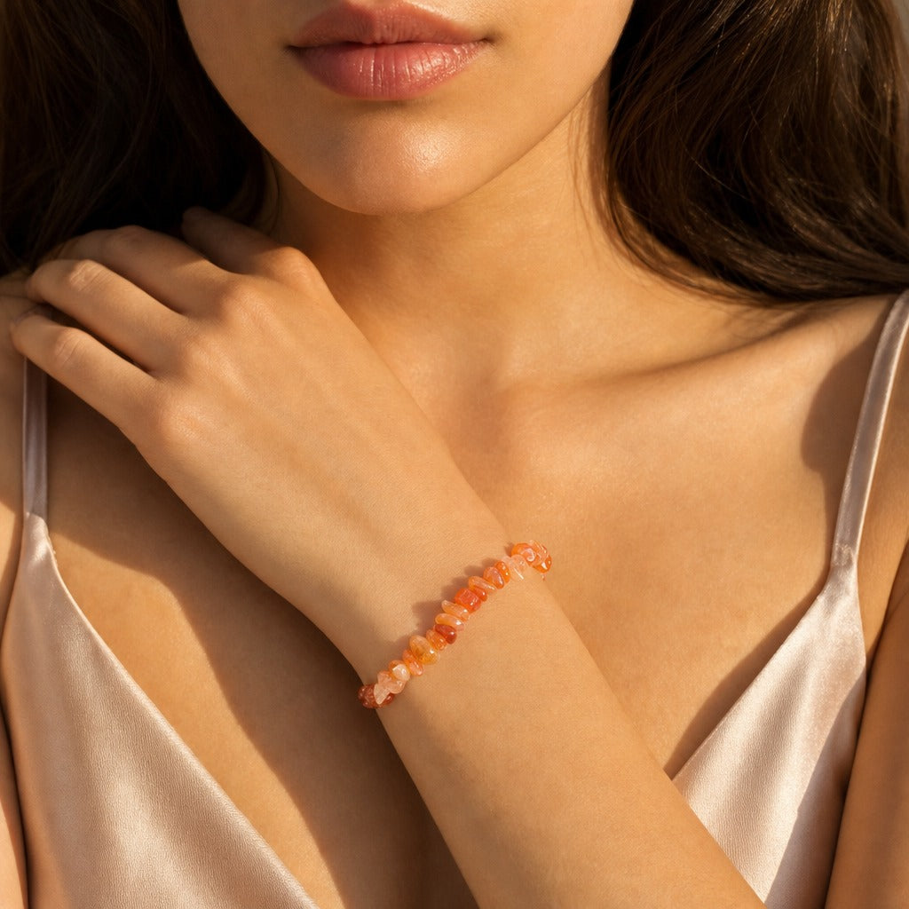 Red Aventurine Chip Bracelet