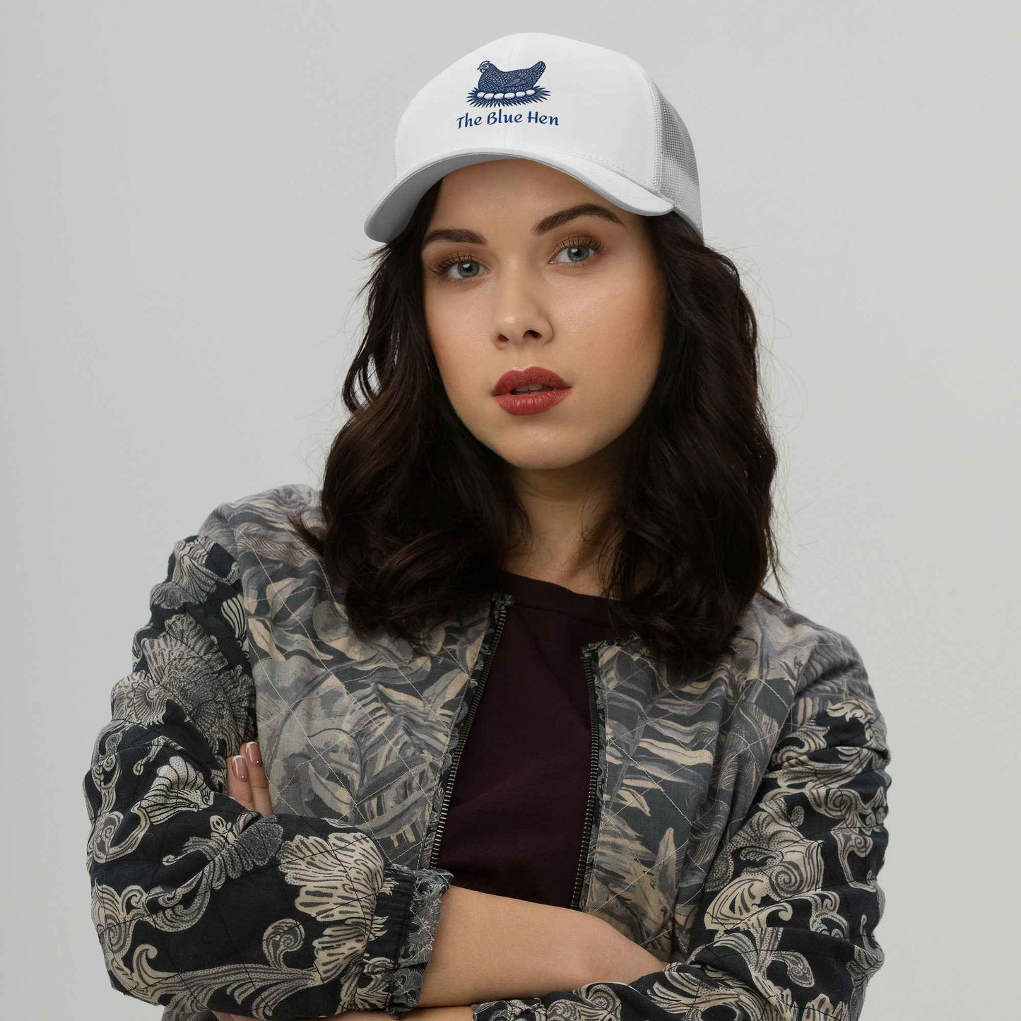 Retro Blue Hen Trucker Cap