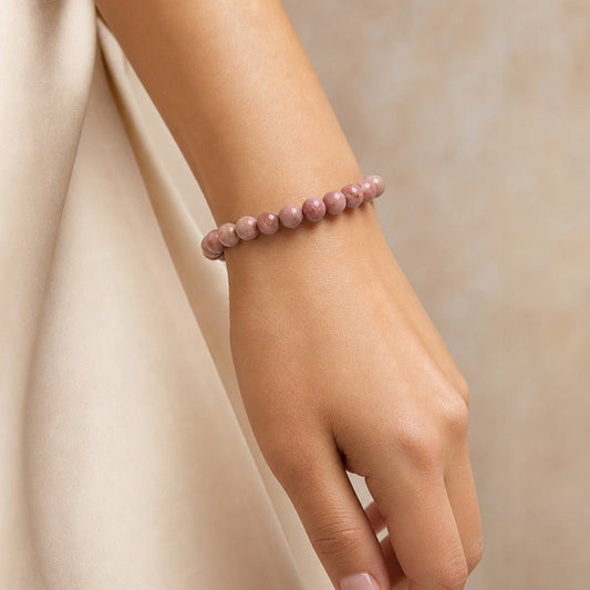 Rhodonite Bead Bracelet
