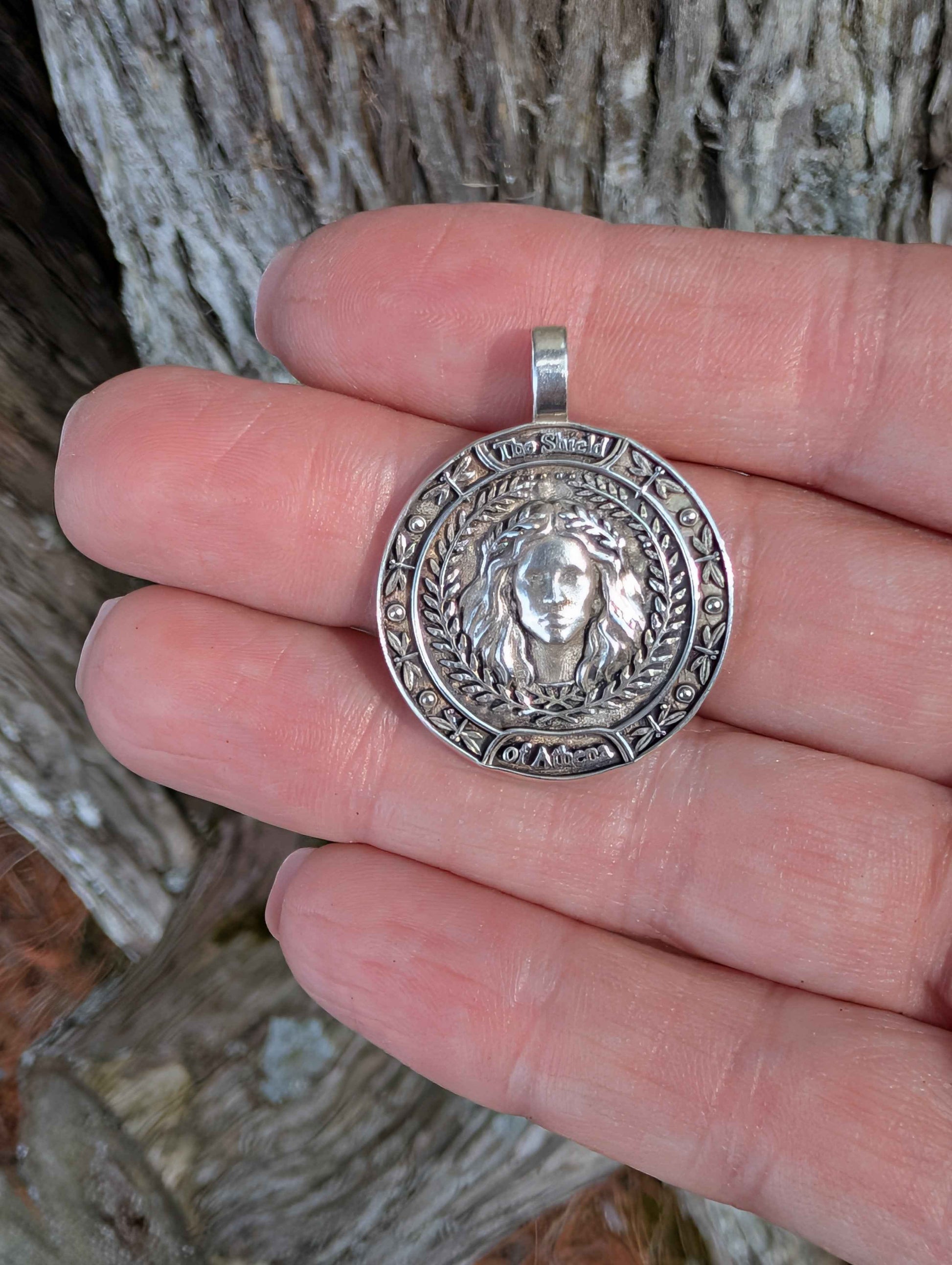 The Shield of Athena | Pendant | Made to Order | Sterling or Gold