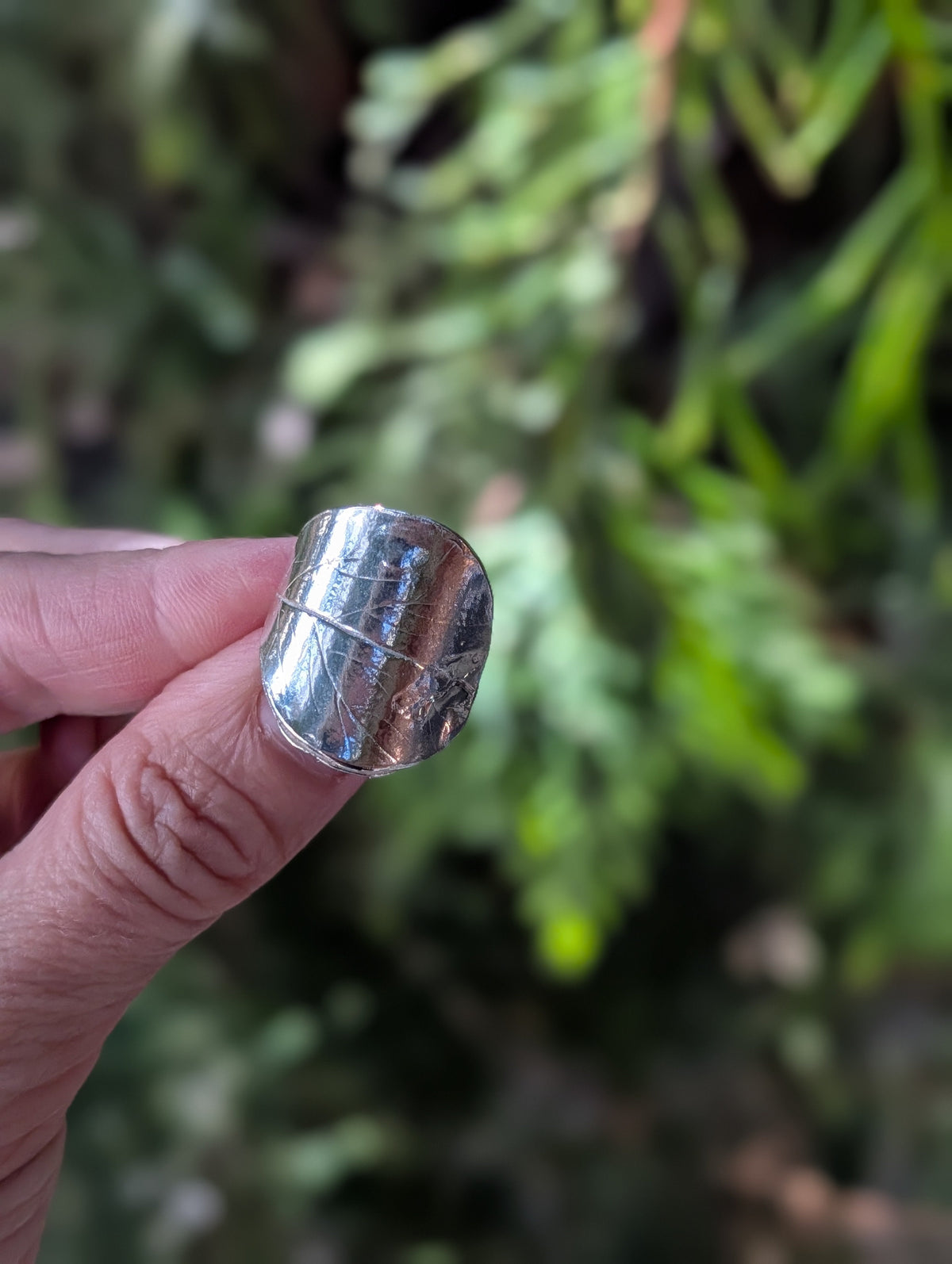 Beech Ring – Sterling Silver Botanical Statement Ring
