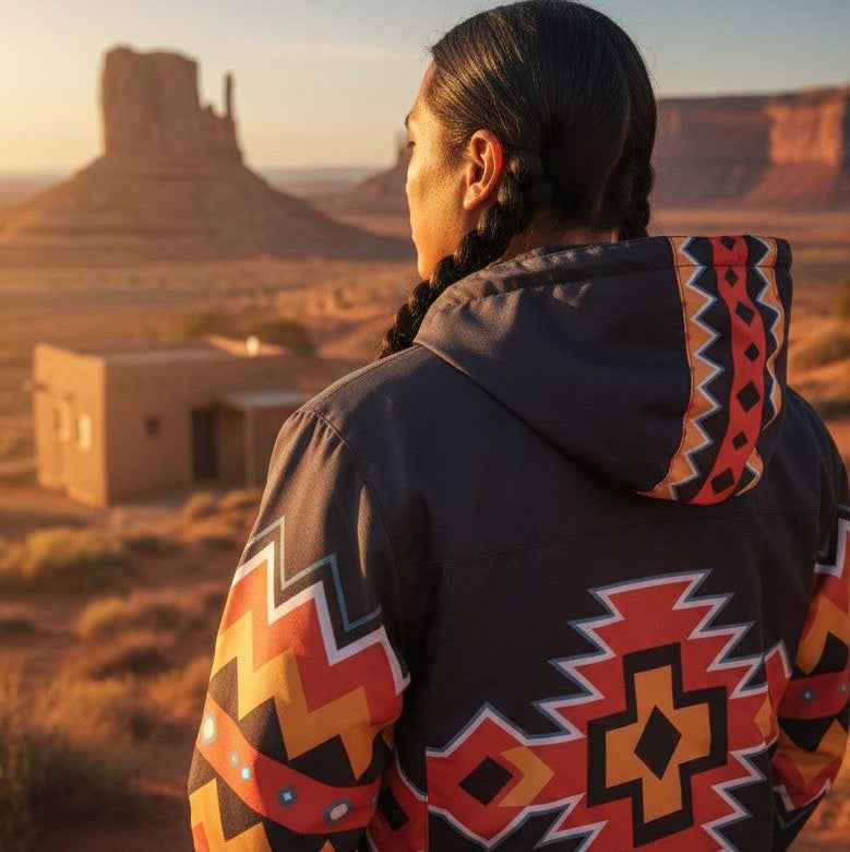 Native Horizon Windbreaker – Black Sunset