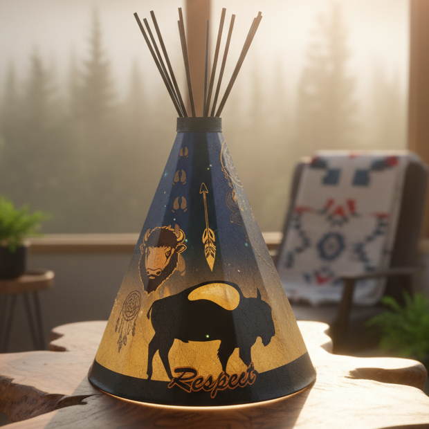 Lonely  Buffalo Lantern