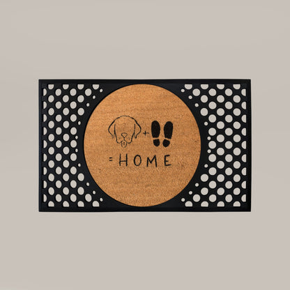 dog+feet=home round doormat set