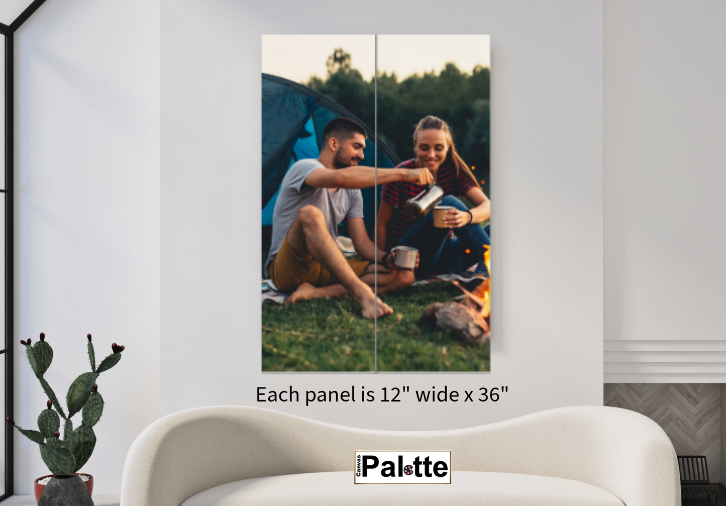 Leinwandbilder geteilt 2 Paneele je 30 x 90 cm