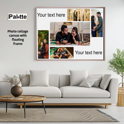 16″X20″ Collage Canvas Photo 5 Blocks and Text