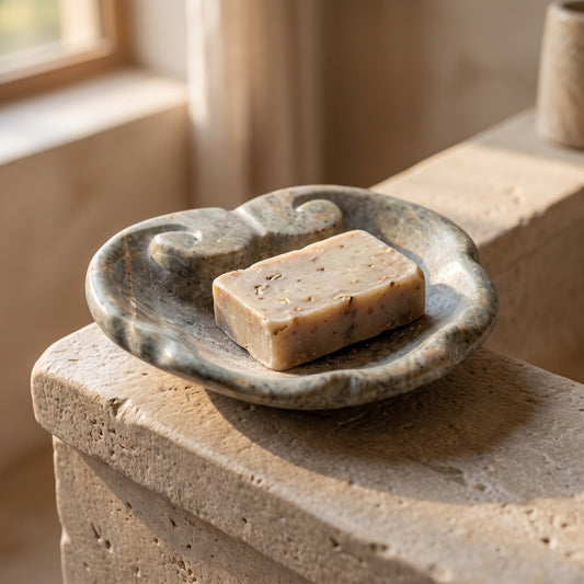 Soap Dish Soapstone Shell