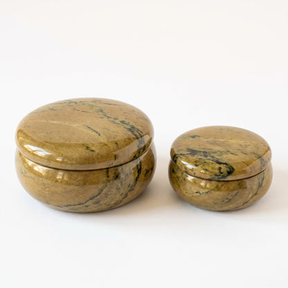 Soapstone Trinket Box - 4" Wide