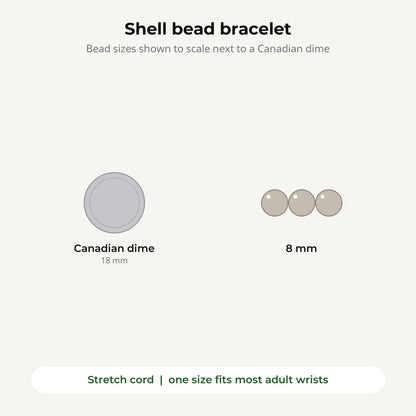 Shell Round Bracelet - 8mm