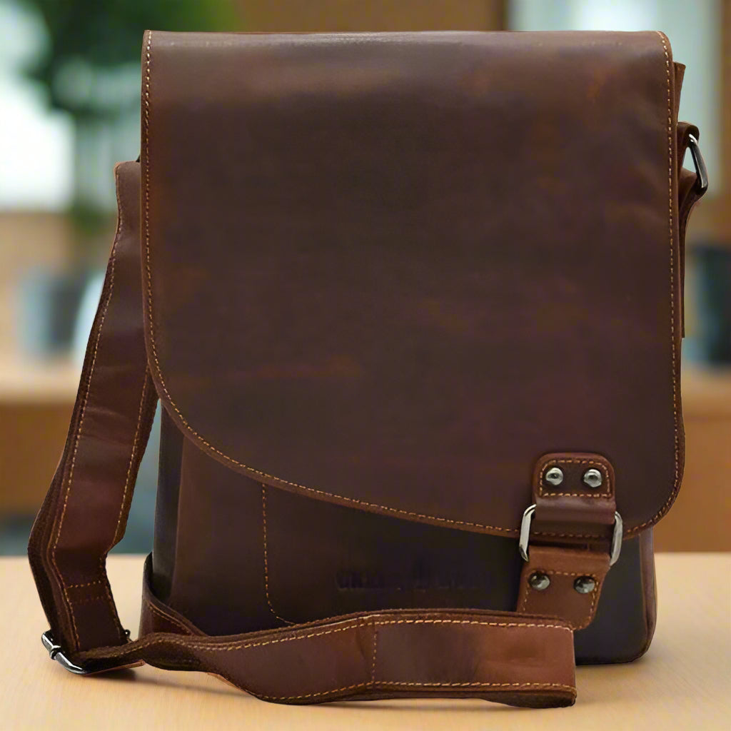 Greenwood Leather Messenger Bag