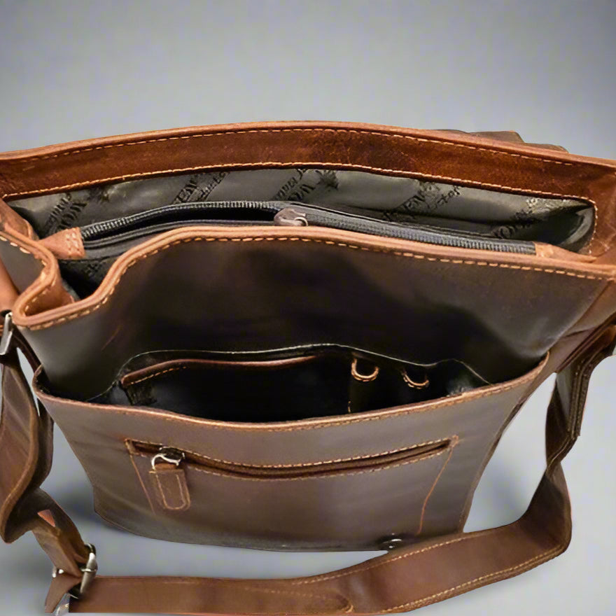 Greenwood Leather Messenger Bag