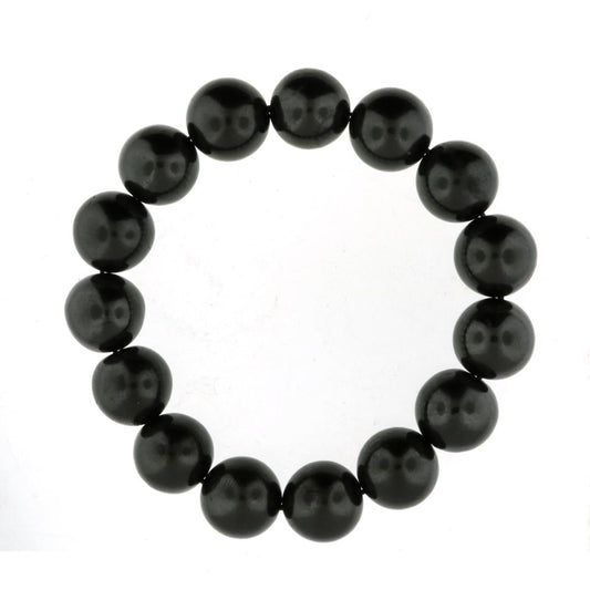 Shungite Round Bracelet - 14mm