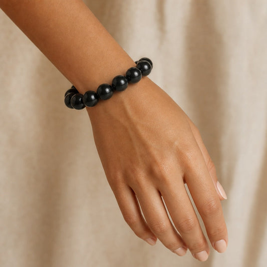 Shungite Round Bracelet - 14mm