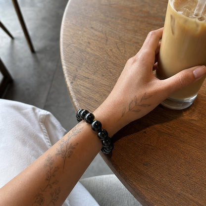 Shungite Round Bracelet - 14mm