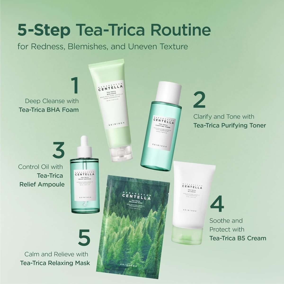 SKIN1004 Madagascar Centella Tea-Trica B5 Cream 75ml