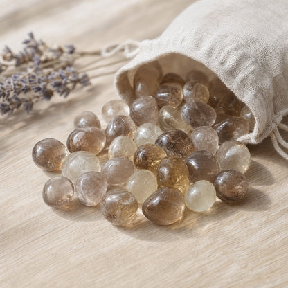 Smoky Quartz Tumbled Stone - Light/Dark