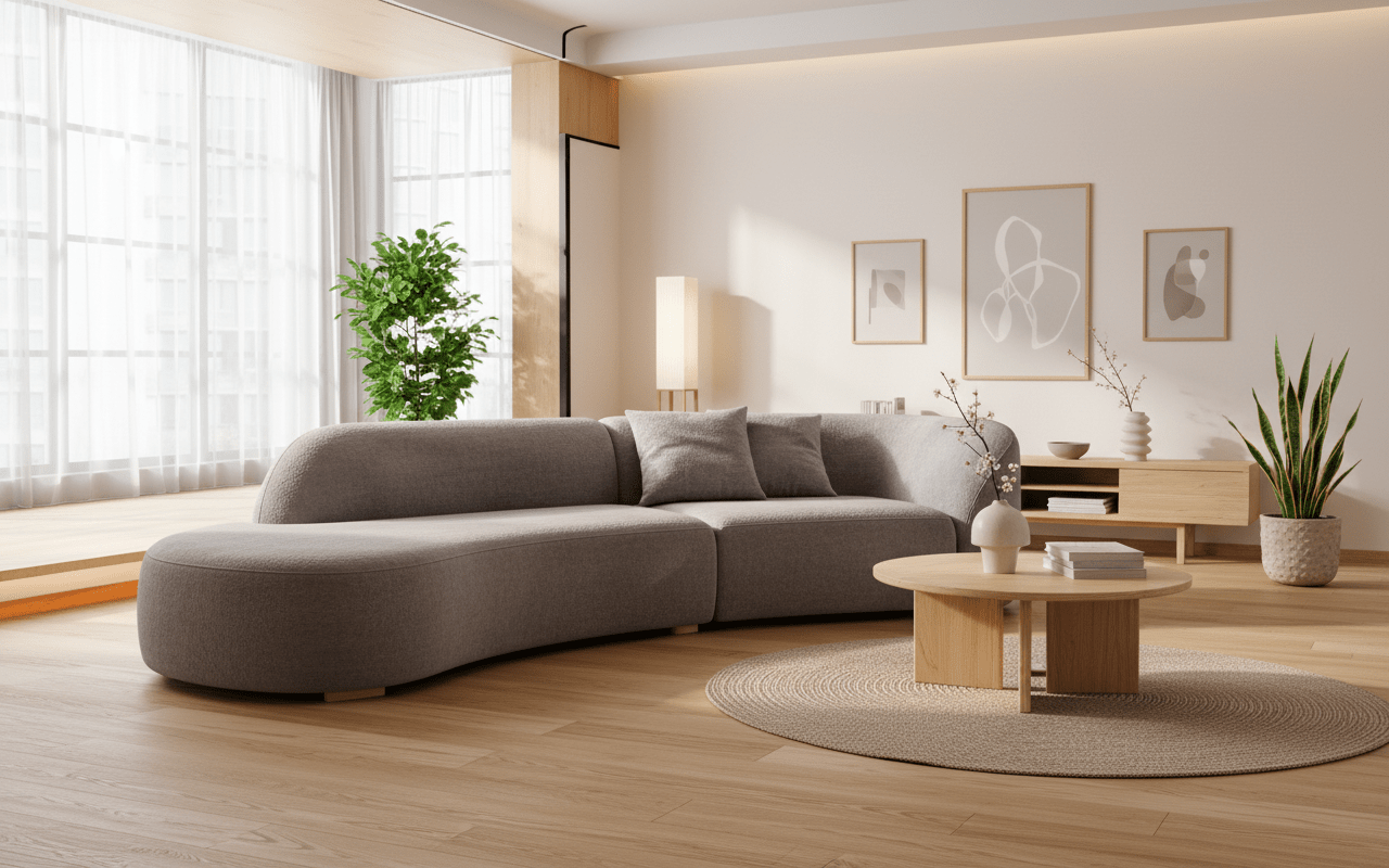 SoftTouch Suede Sofa