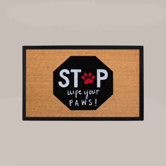 stop, wyps rectangular doormat set