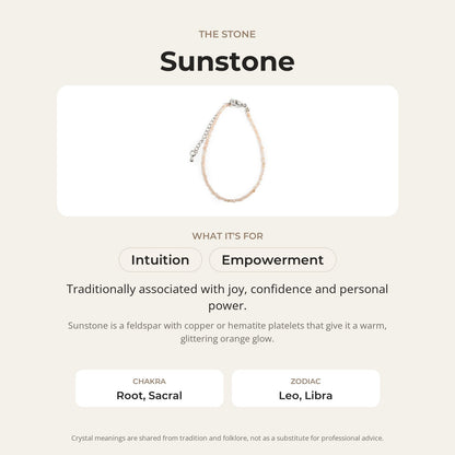 Sunstone Bracelet - 2-3mm