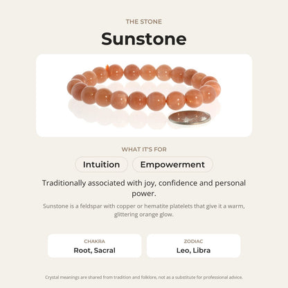 Sunstone Round Bracelet