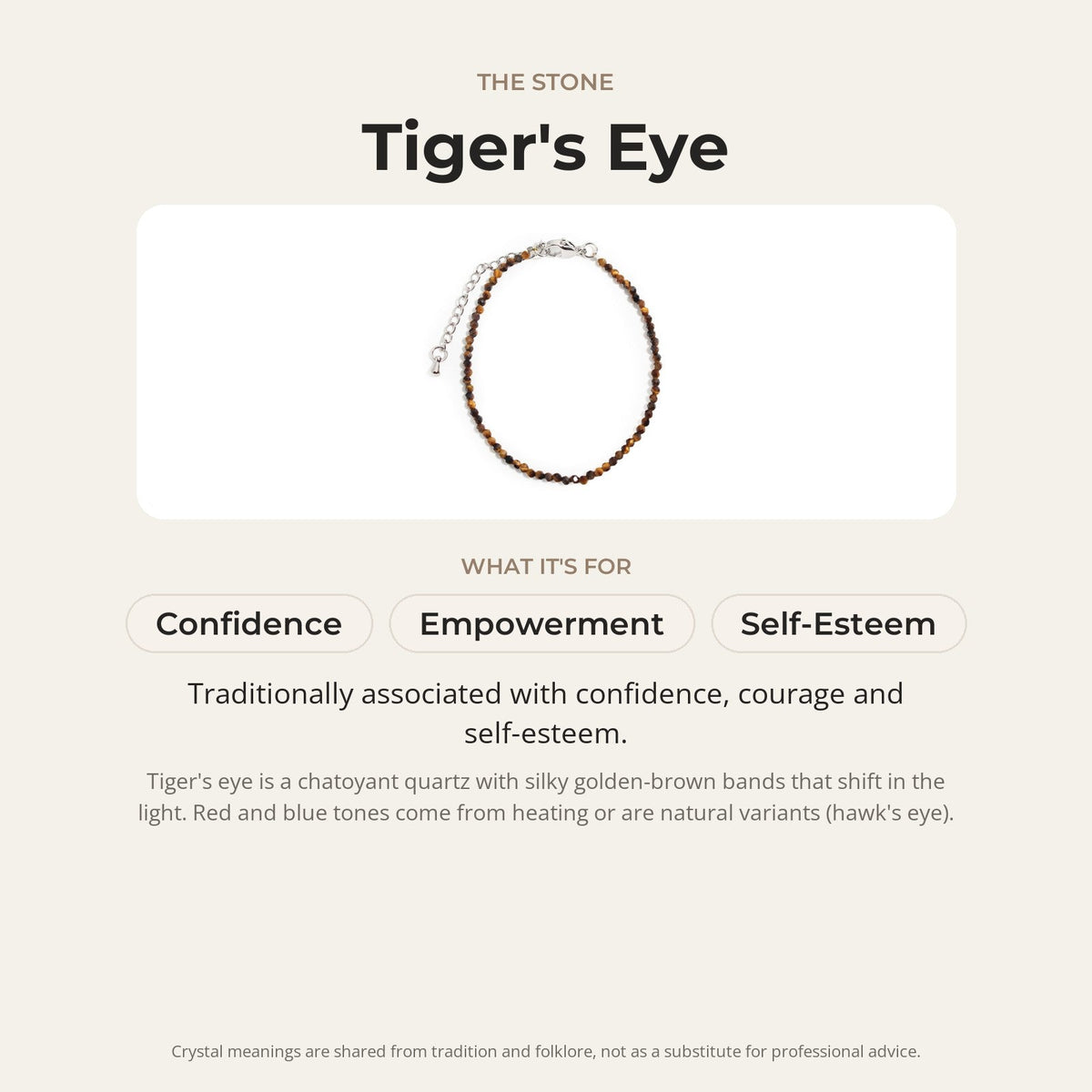 Tiger's Eye Bracelet - 2-3mm