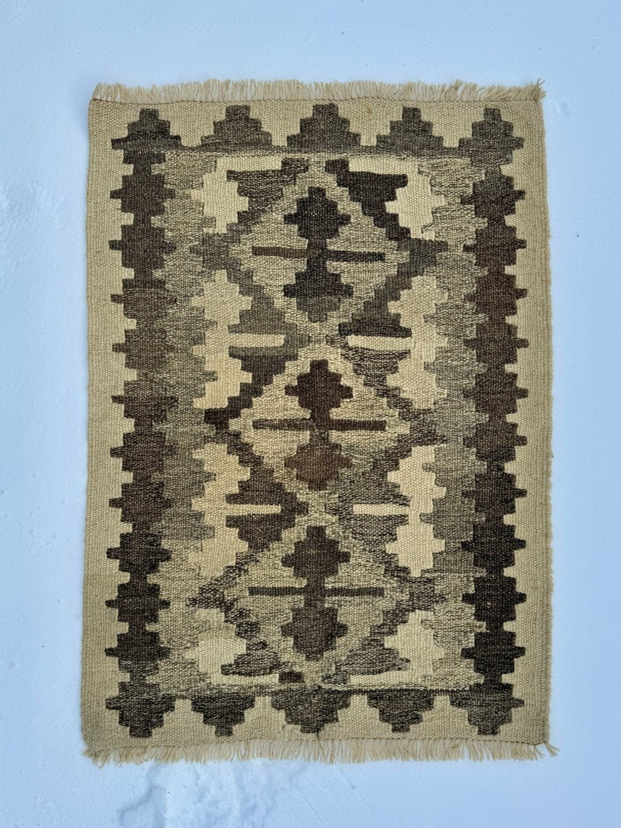 RESERVIERT | Kleiner persischer Qashqai Kelim | 63 cm x 89 cm