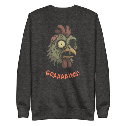 Halloween Zombie Chicken Unisex Premium Sweatshirt