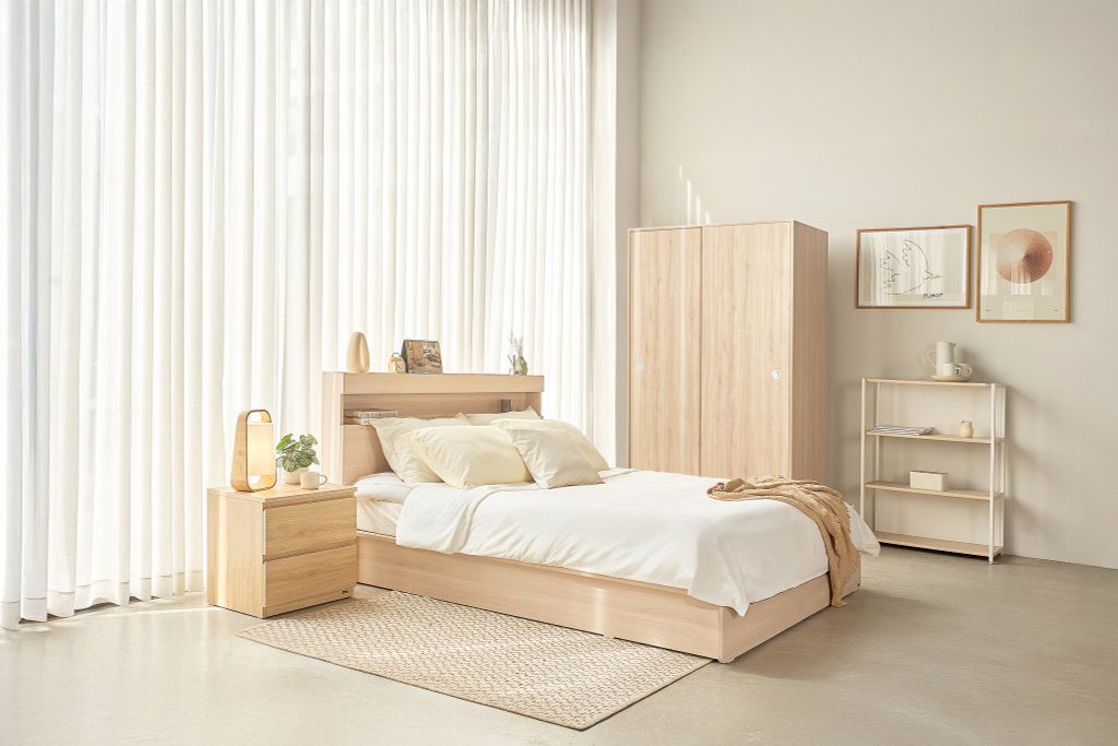Vienna Bedroom Set: Storage Bed & Sliding Wardrobe Combo
