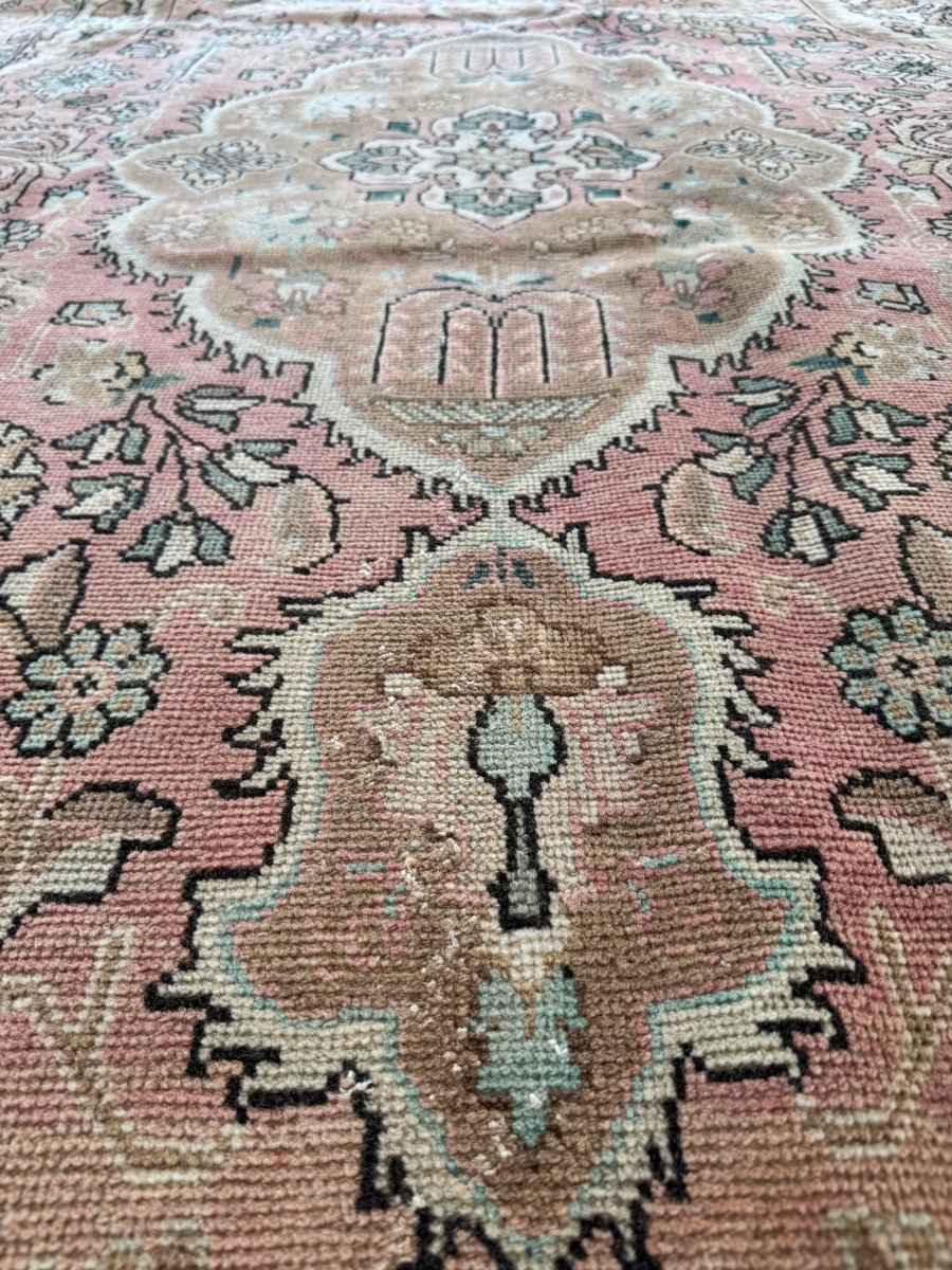 On hold for Kristen | Vintage Tabriz Rug | 6' 4" x 10'