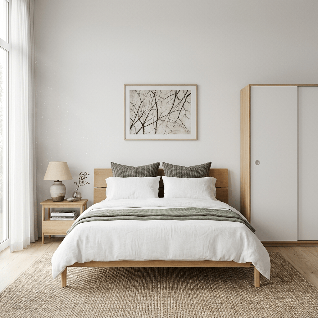 Vline Vienna Bedroom Combo: Sliding Wardrobe and Bed