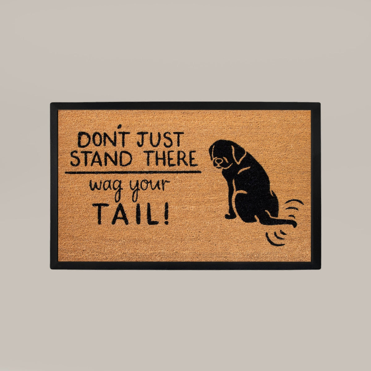 wag your tail rectangular doormat set