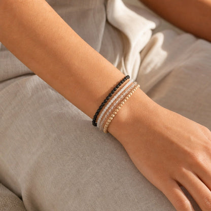 White Moonstone Bracelet - 2-3mm