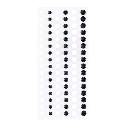 Dimensional Black & White Enamel Dots